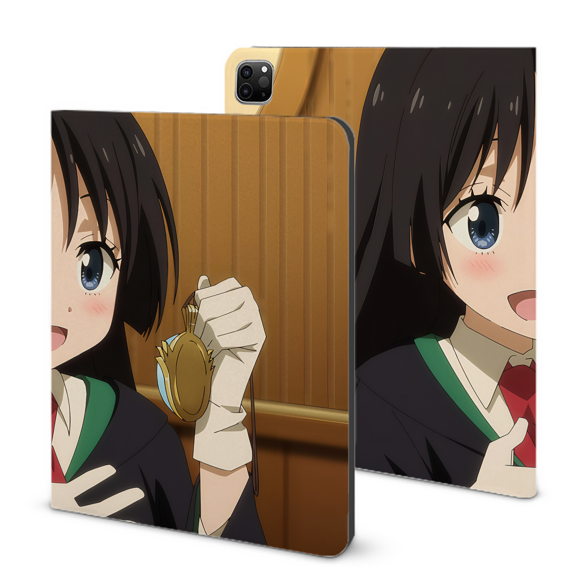 （画像用） 転スラ Regarding Reincarnated to Slime IPad ケース ブック型 PUレザー TPU 耐衝撃 軽量 薄型 ペン収納なし 全面保護 IPad 各モデル対応